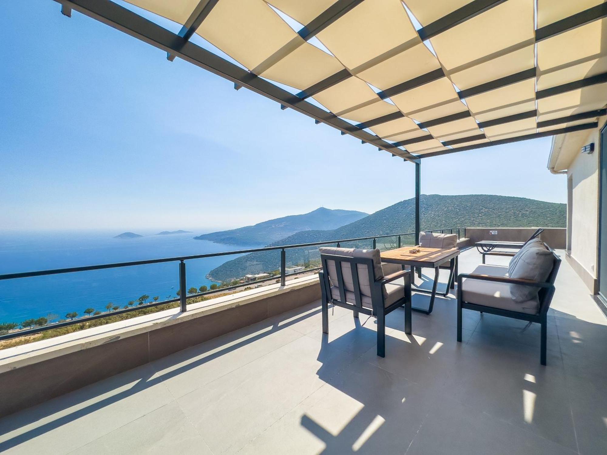 Kalkan Luxury With Panoramic Sea View Villa